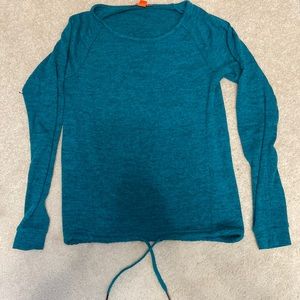 Sweater top with drawstring